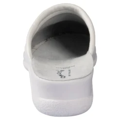 Leder-Pantolette für Herren weiß