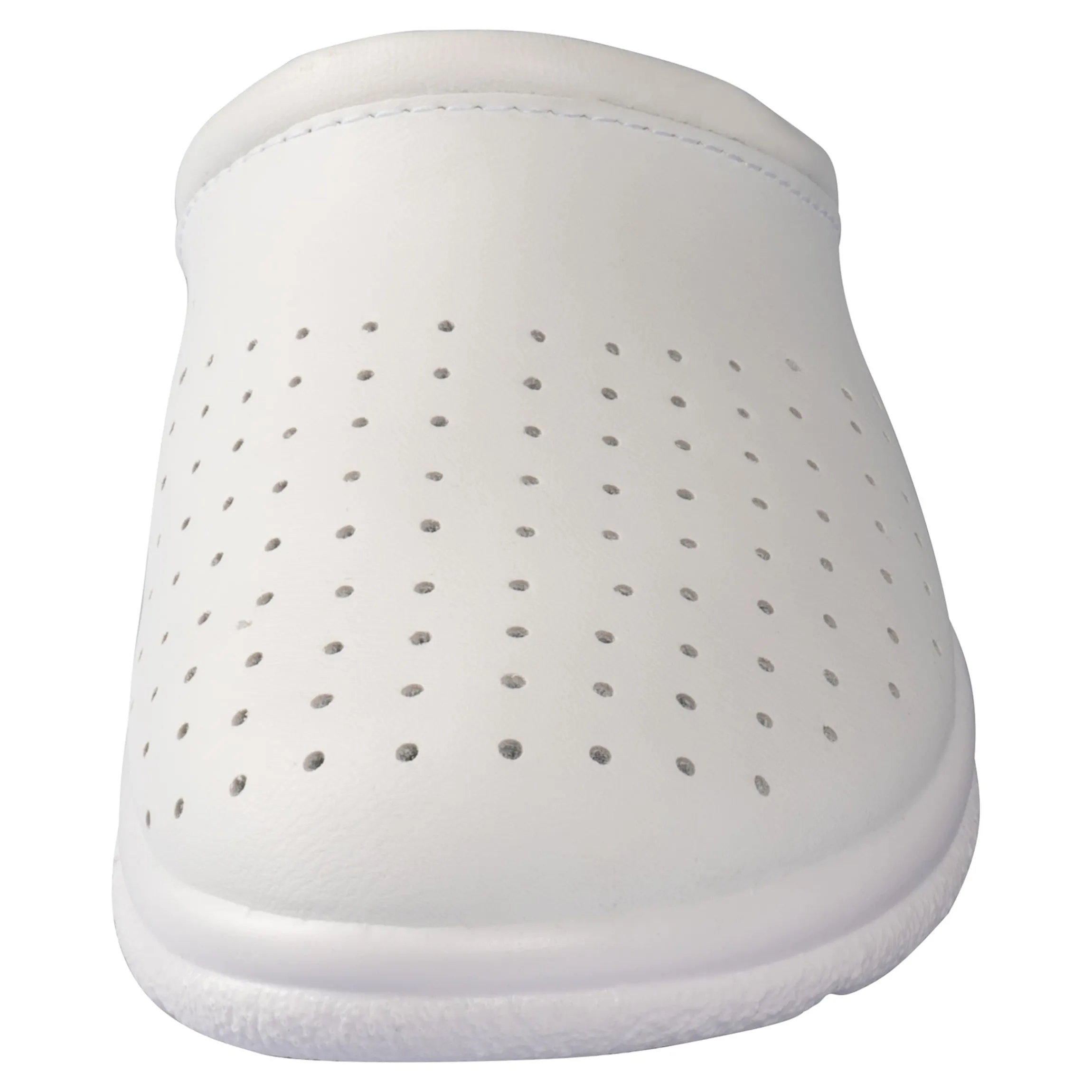 Leder-Pantolette für Herren weiß