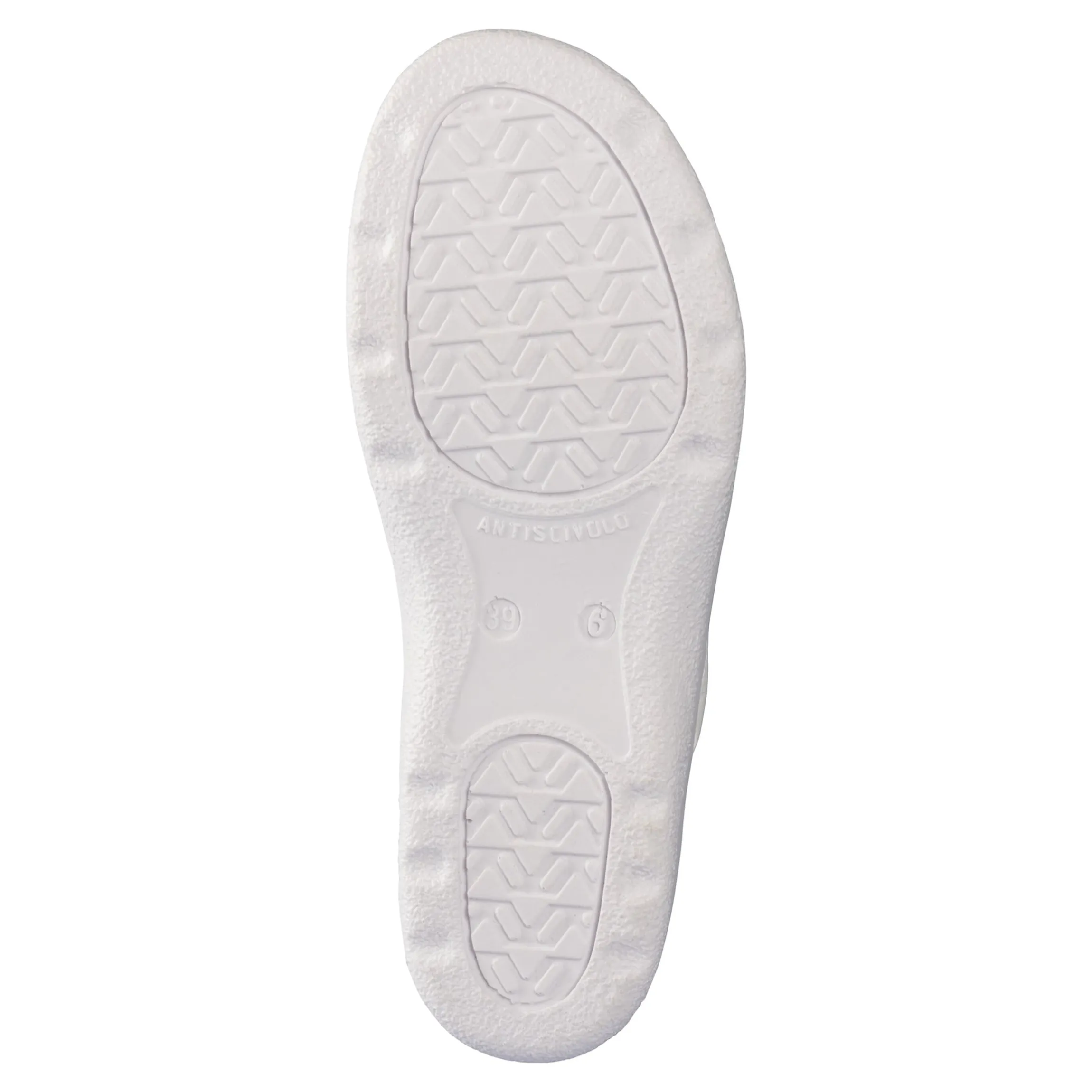 Leder-Pantolette für Herren weiß