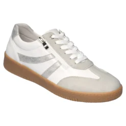 Leder-Sneaker „Lisa“ grau