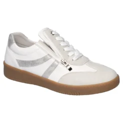 Leder-Sneaker „Lisa“ grau