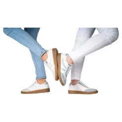 Leder-Sneaker „Lisa“ hellblau