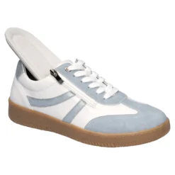 Leder-Sneaker „Lisa“ hellblau