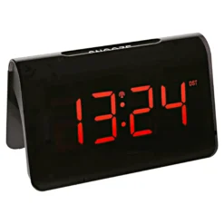 LED Funk-Wecker schwarz