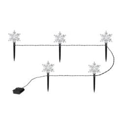 LED-Gartenstecker "Schneeflocken"