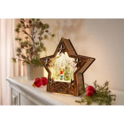 LED-Glitter-Laterne „Stern“