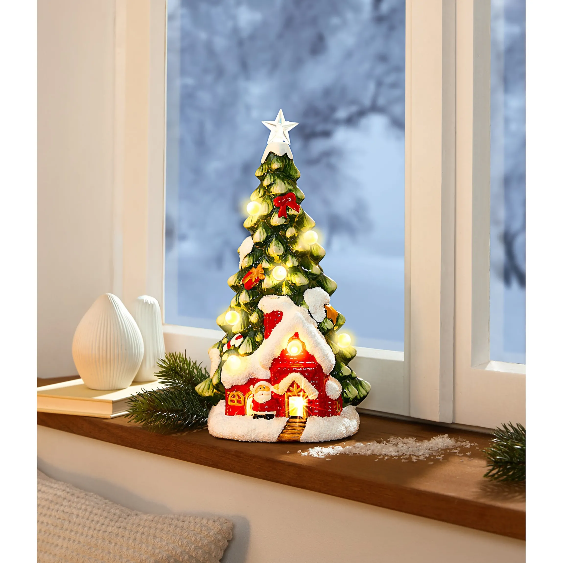 LED-Keramikfigur „Tannenbaum“