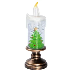 LED-Kerze "Glitter" Tanne