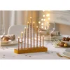 LED-Kerzentreppe „Glitter“ gold