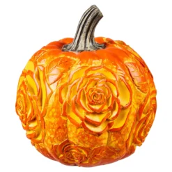 LED-Kürbis "Rosen"