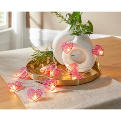 LED-Lichterkette „Herzen“, 165 cm