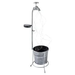 LED-Solar-Blumentopf „Wasserhahn“