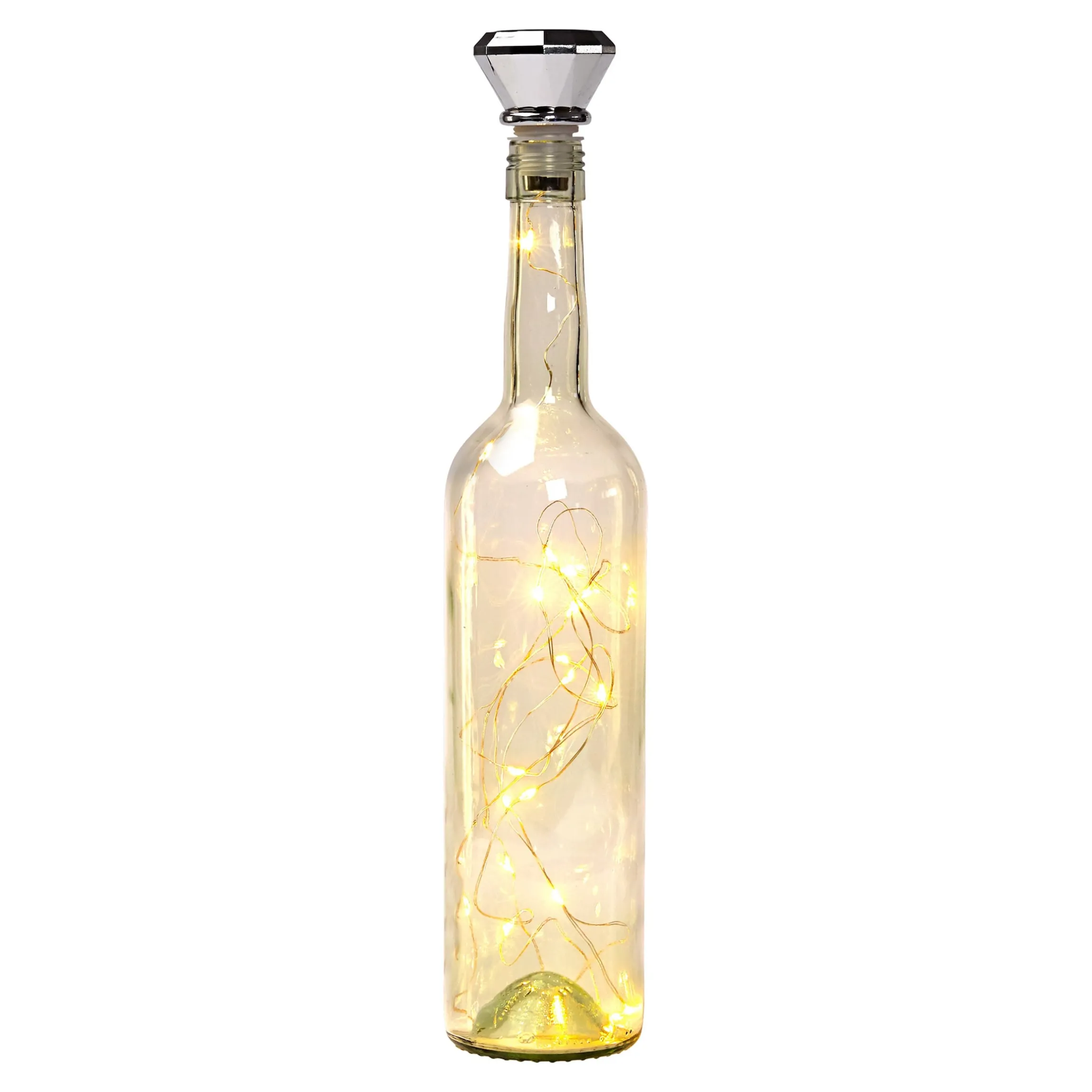 LED-Solar-Flaschenlicht "Diamant"