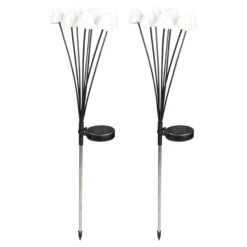 LED-Solar-Stecker „Pilze“, 2 Stück