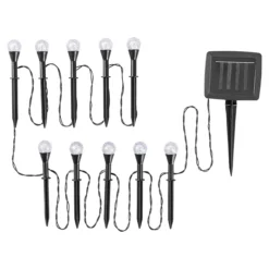 LED-Solar-Stecker „Spotlight“, 10Stück