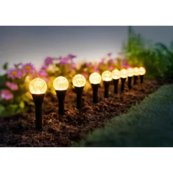 LED-Solar-Stecker „Spotlight“, 10Stück