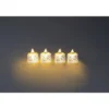LED-Teelichter „Diamond“, 4 Stück