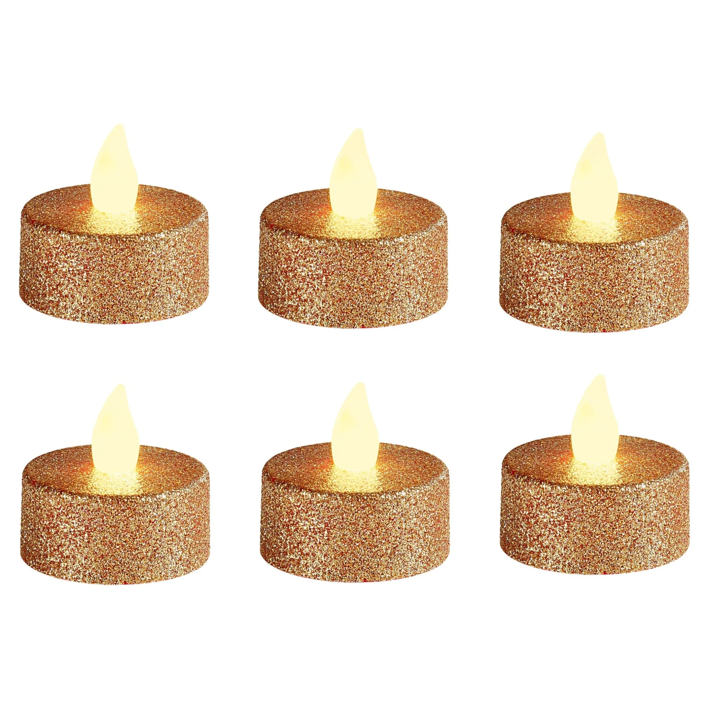 LED-Teelichter "Gold", 4 Stück+ 2 Stück Gratis