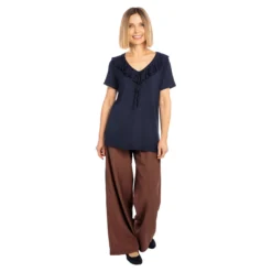 Leichte Sommerhose braun / dunkles Kupfer