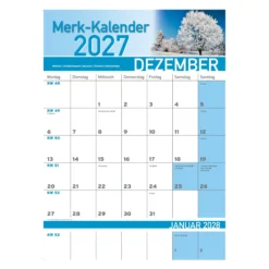 Merk-Kalender 2027 Natur