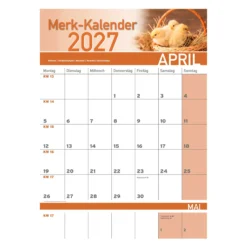 Merk-Kalender 2027 Tierbabies