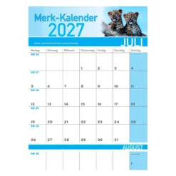 Merk-Kalender 2027 Tierbabies