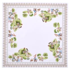 Mitteldecke „Hasenschule“, 85x85 cm