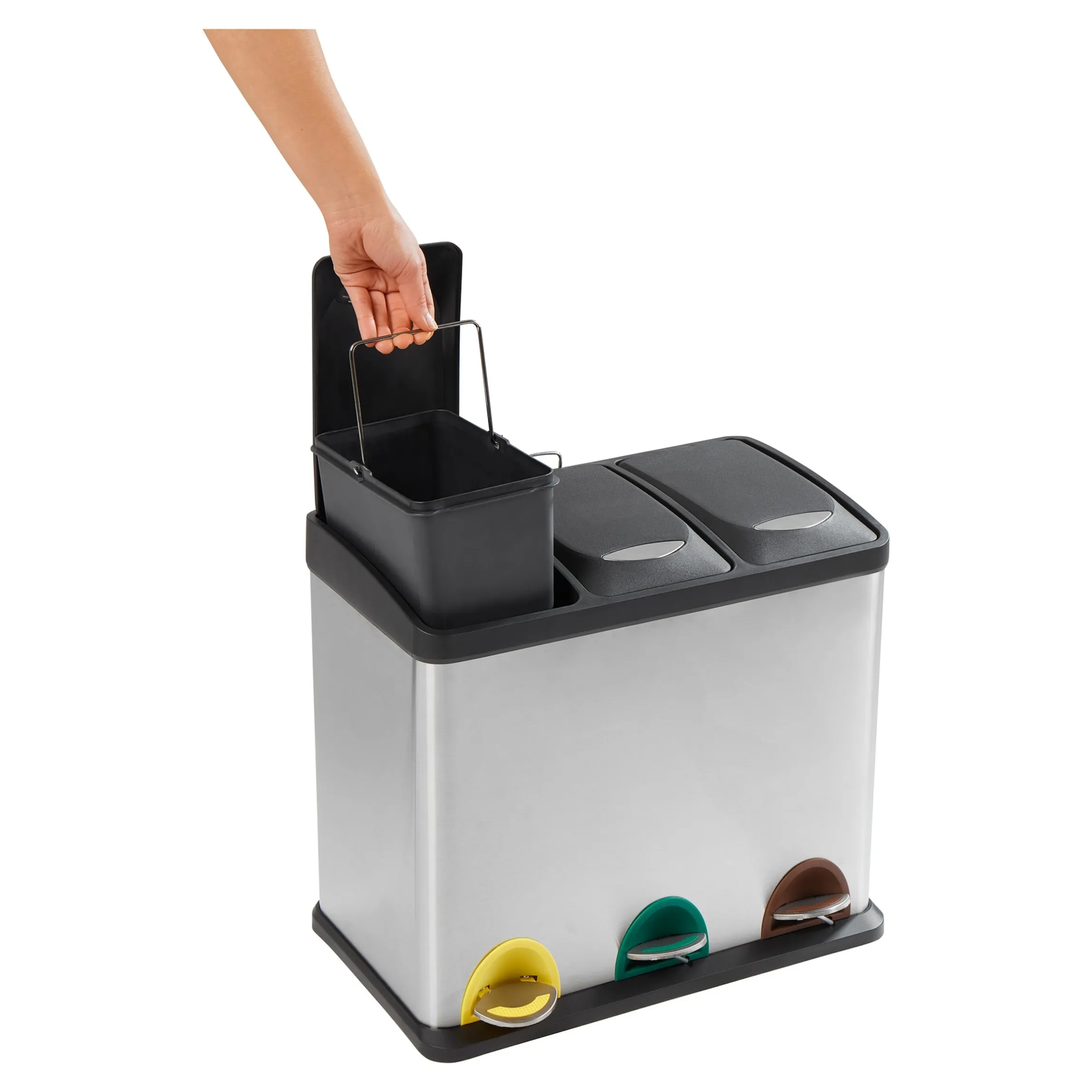 Mülltrennsystem „Premium“, 3 Fächer je 8,5 l