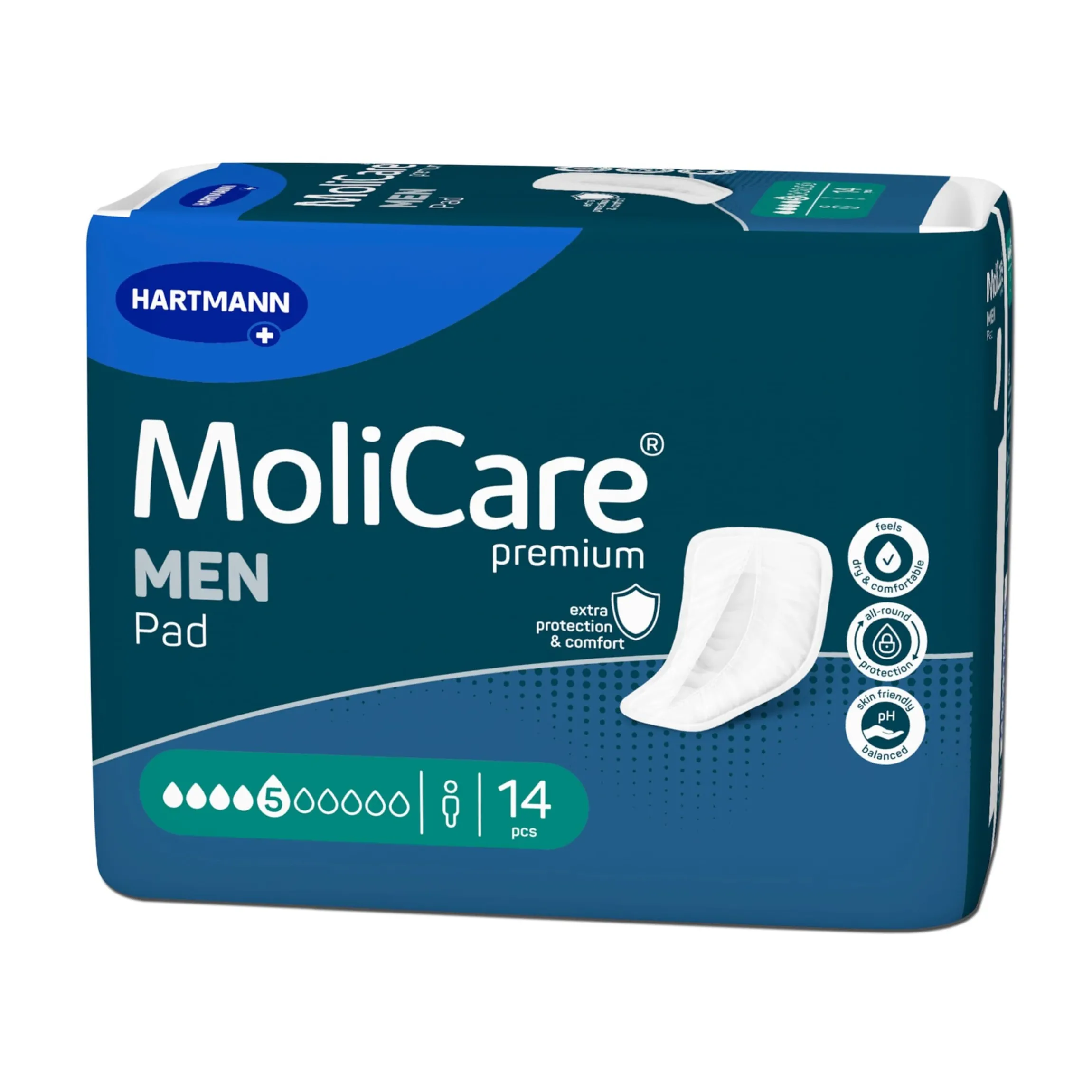MoliCare Premium MEN PAD, 14 Stück Saugleistung 850 ml