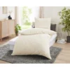 Musselin-Baumwollbettwäsche Set "Annalena", 4 teilig, 135x200 cm beige