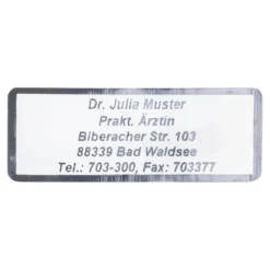 Namensaufkleber "Schrifttyp B" silber