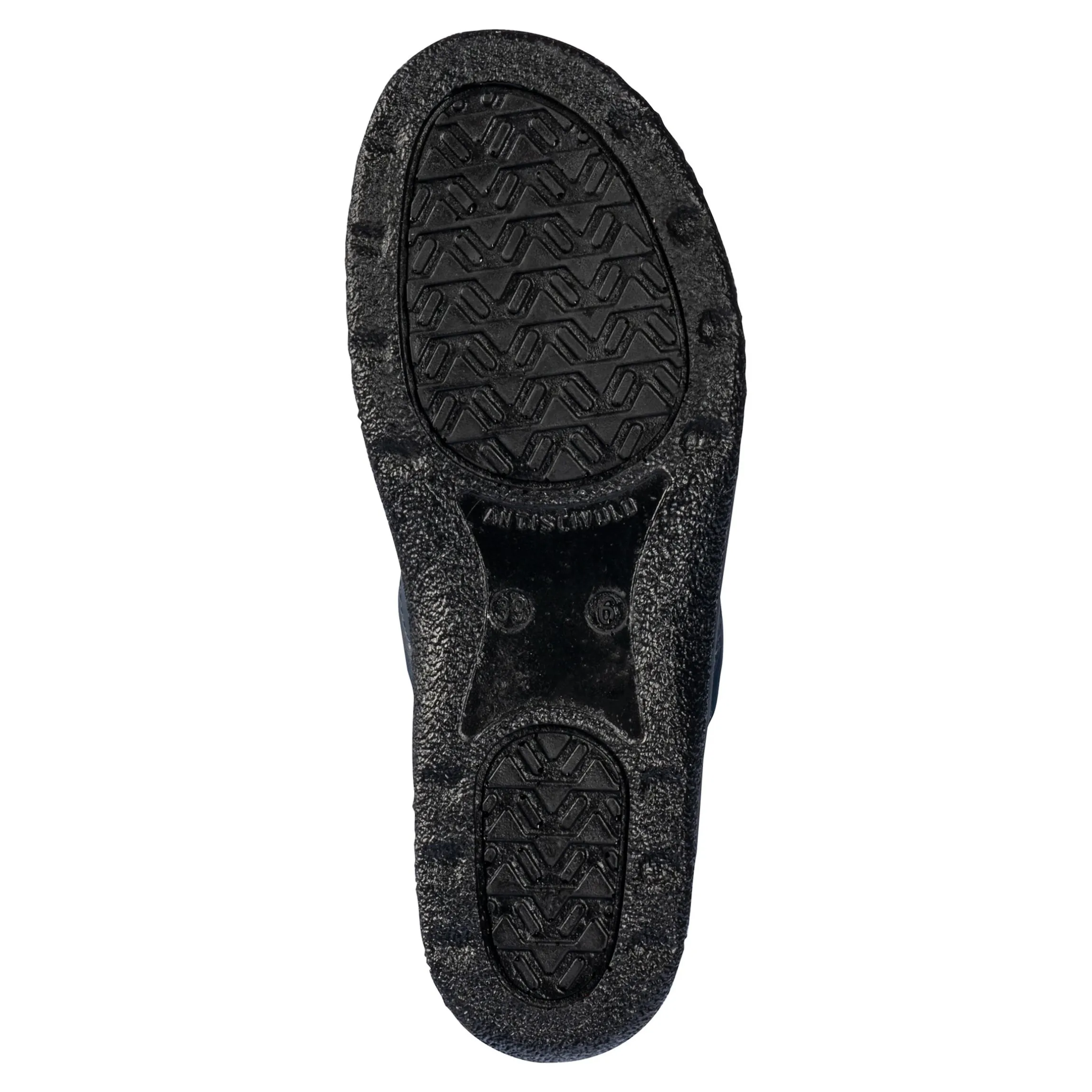 Pantolette mit Leder für Damen blau