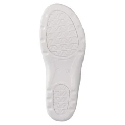 Pantolette mit Leder für Damen weiß