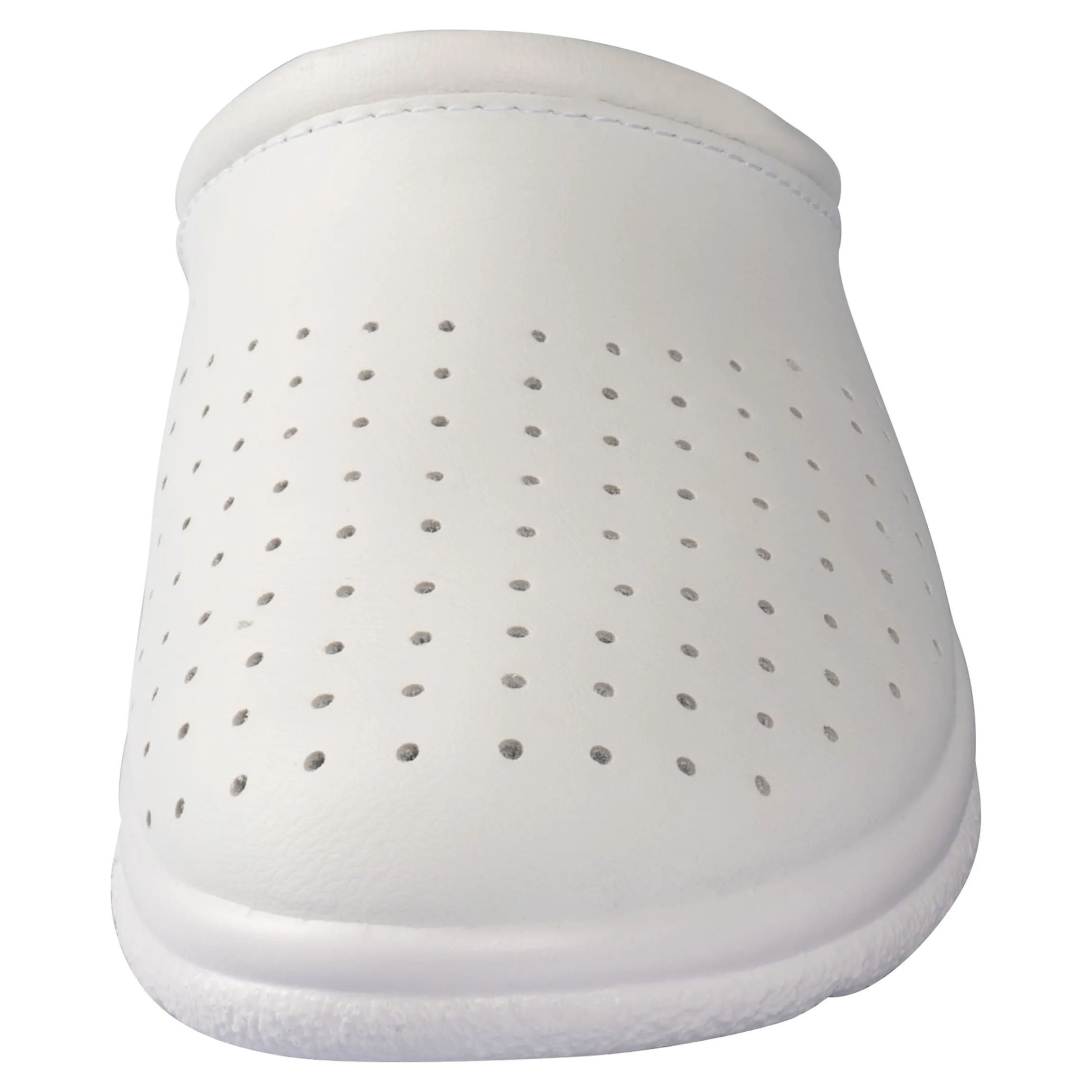 Pantolette mit Leder für Damen weiß