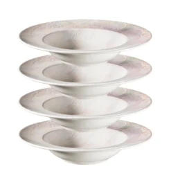 Pastateller-Set, Steinzeug Aquarellia