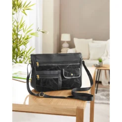 Patchwork-Ledertasche „Irmgard“