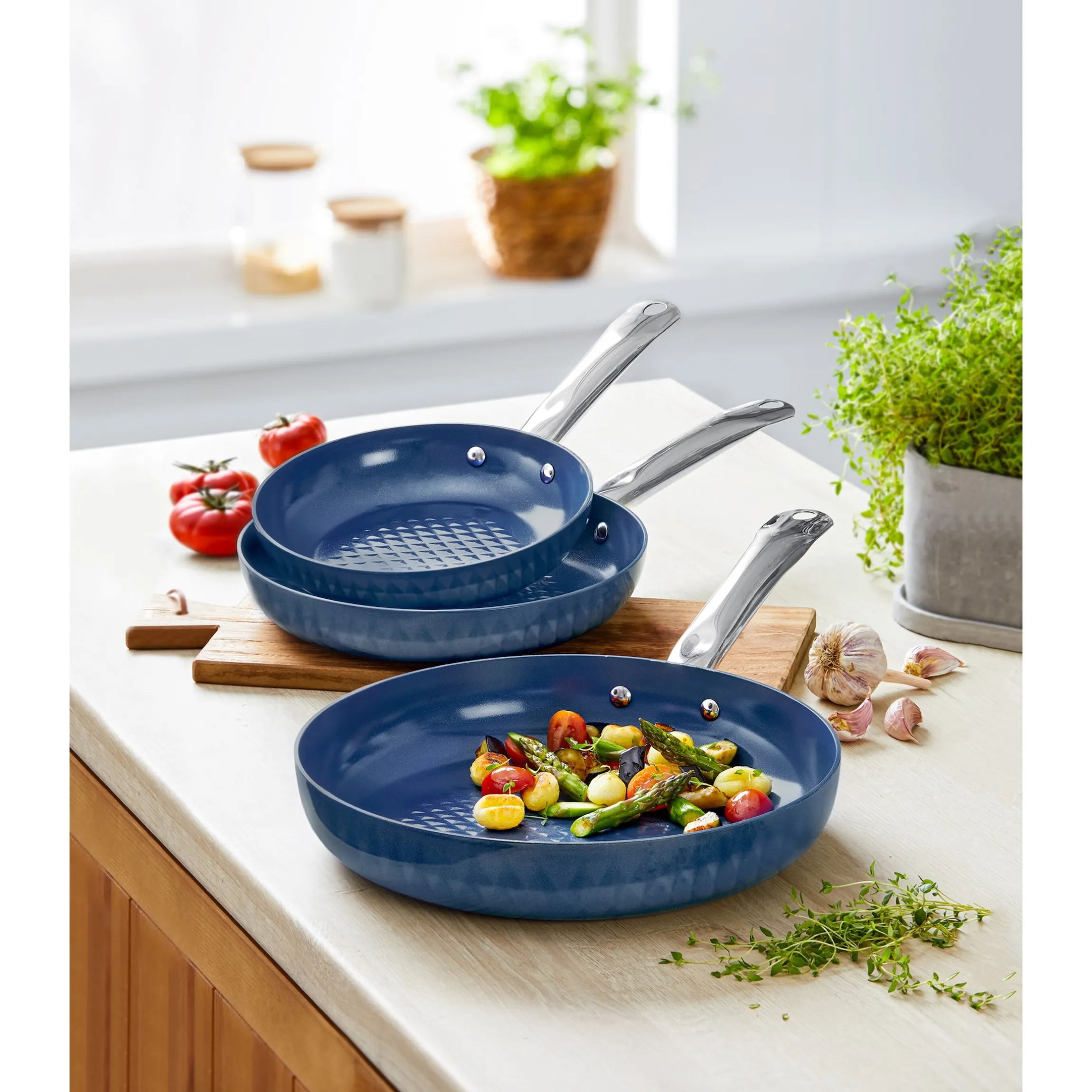 Pfanne "Diamant" Set (Ø 20, 24, 28 cm)