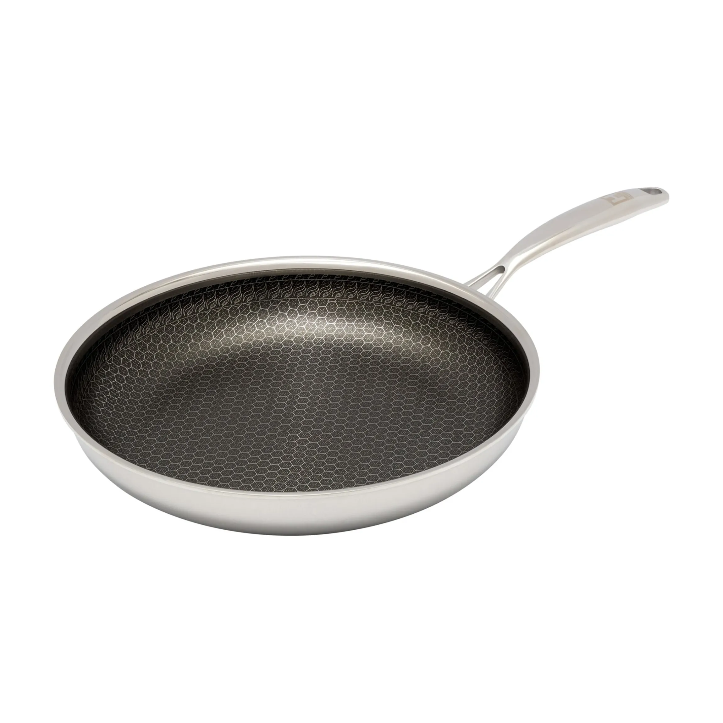 Pfanne mit Wabenstruktur, Edelstahl 28 cm