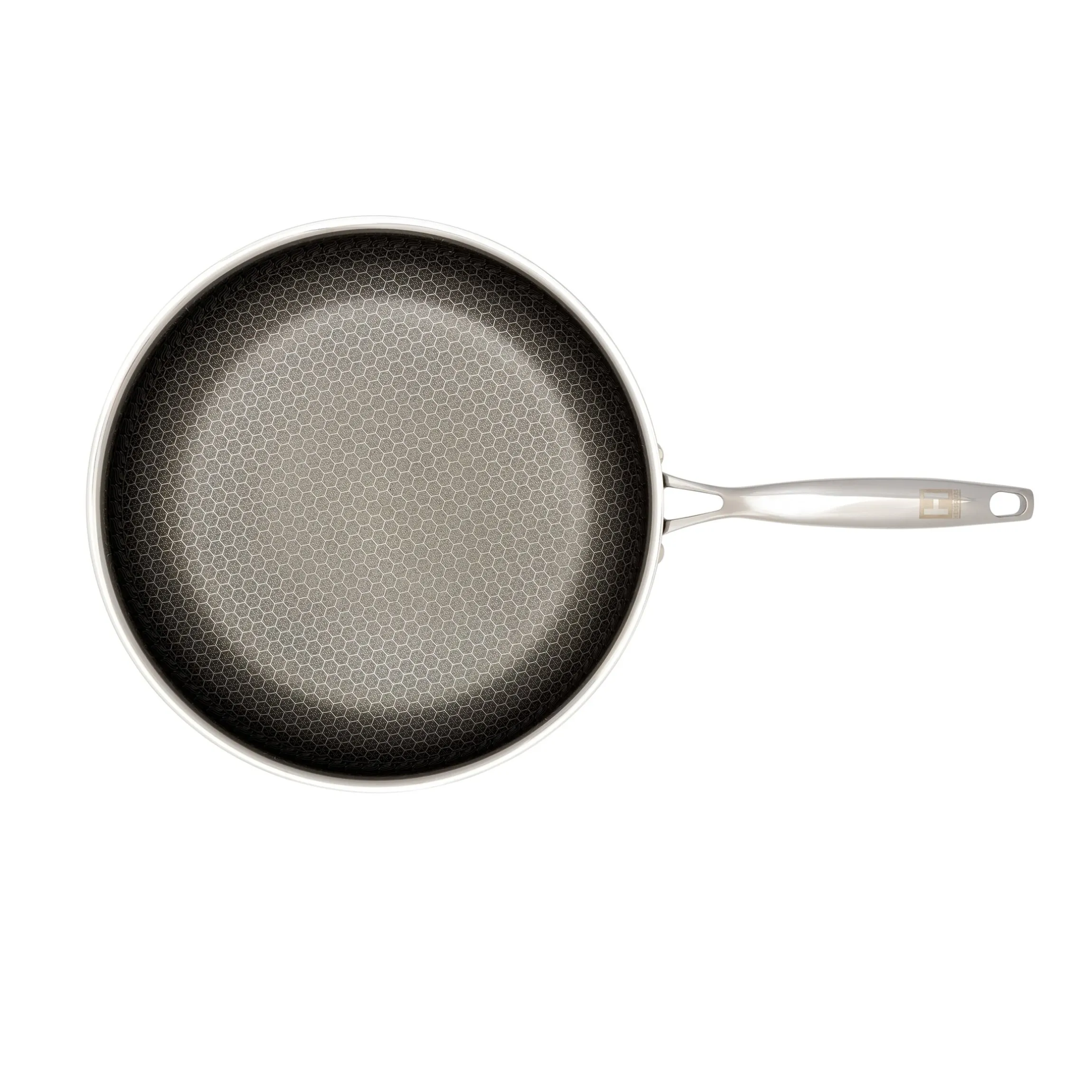 Pfanne mit Wabenstruktur, Edelstahl 28 cm