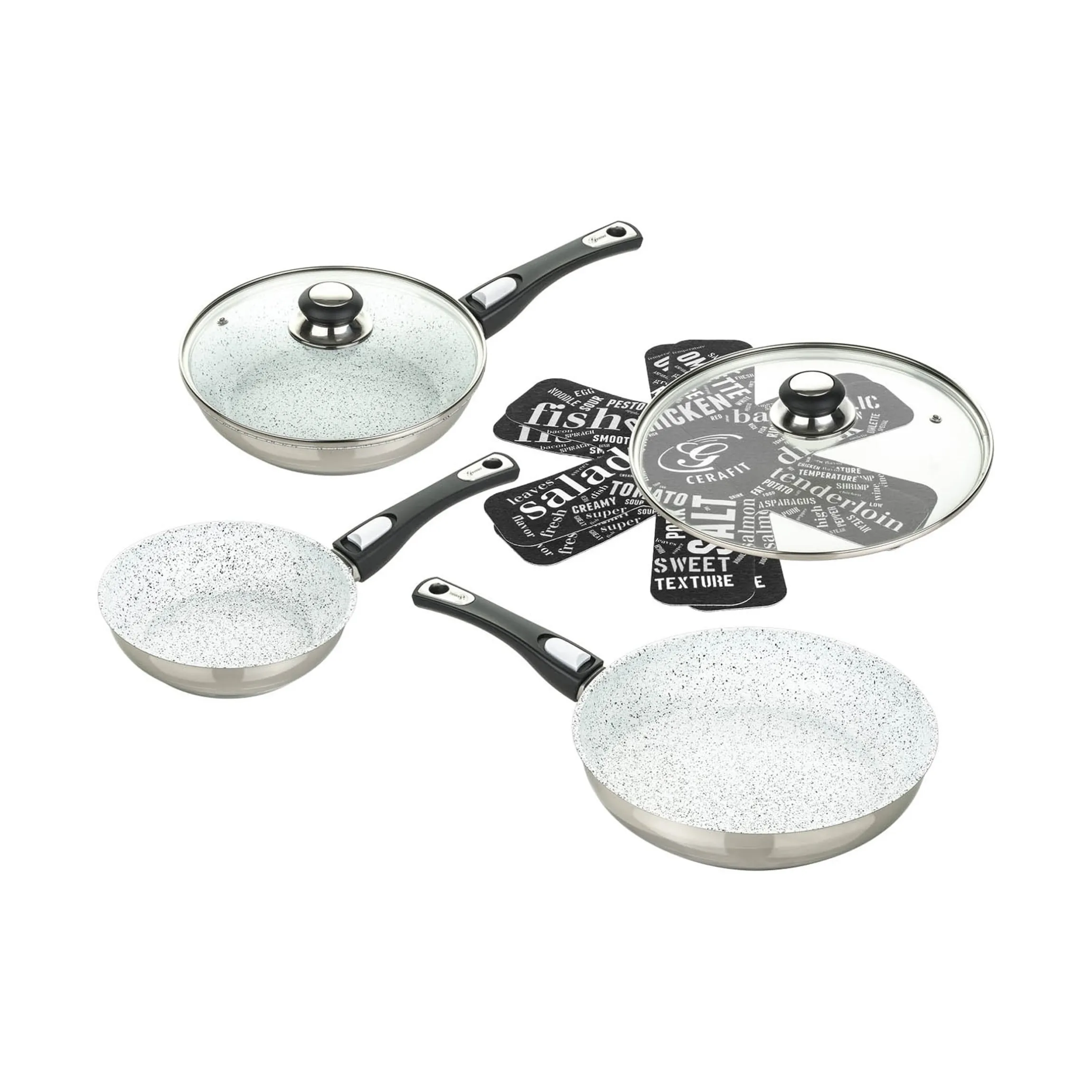 Pfannen-Set Cerafit Mont-Blanc, 7-teilig