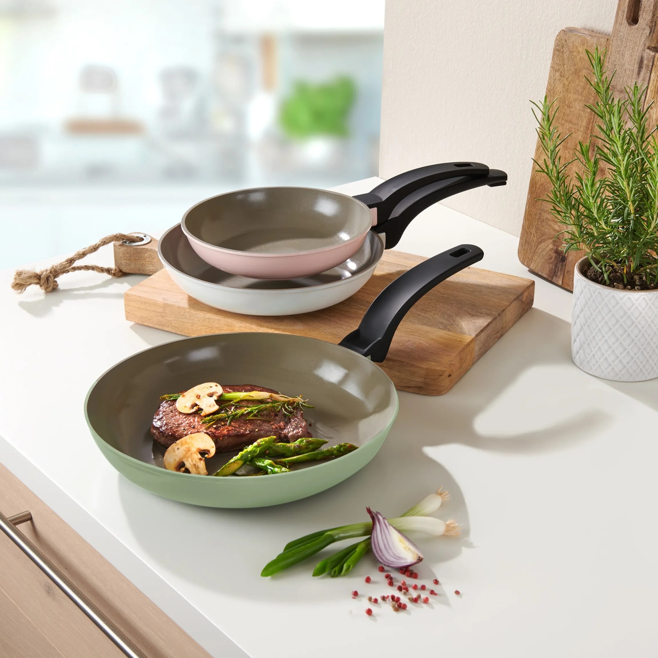 Pfannen-Set "Clever Klick", 3-teilig