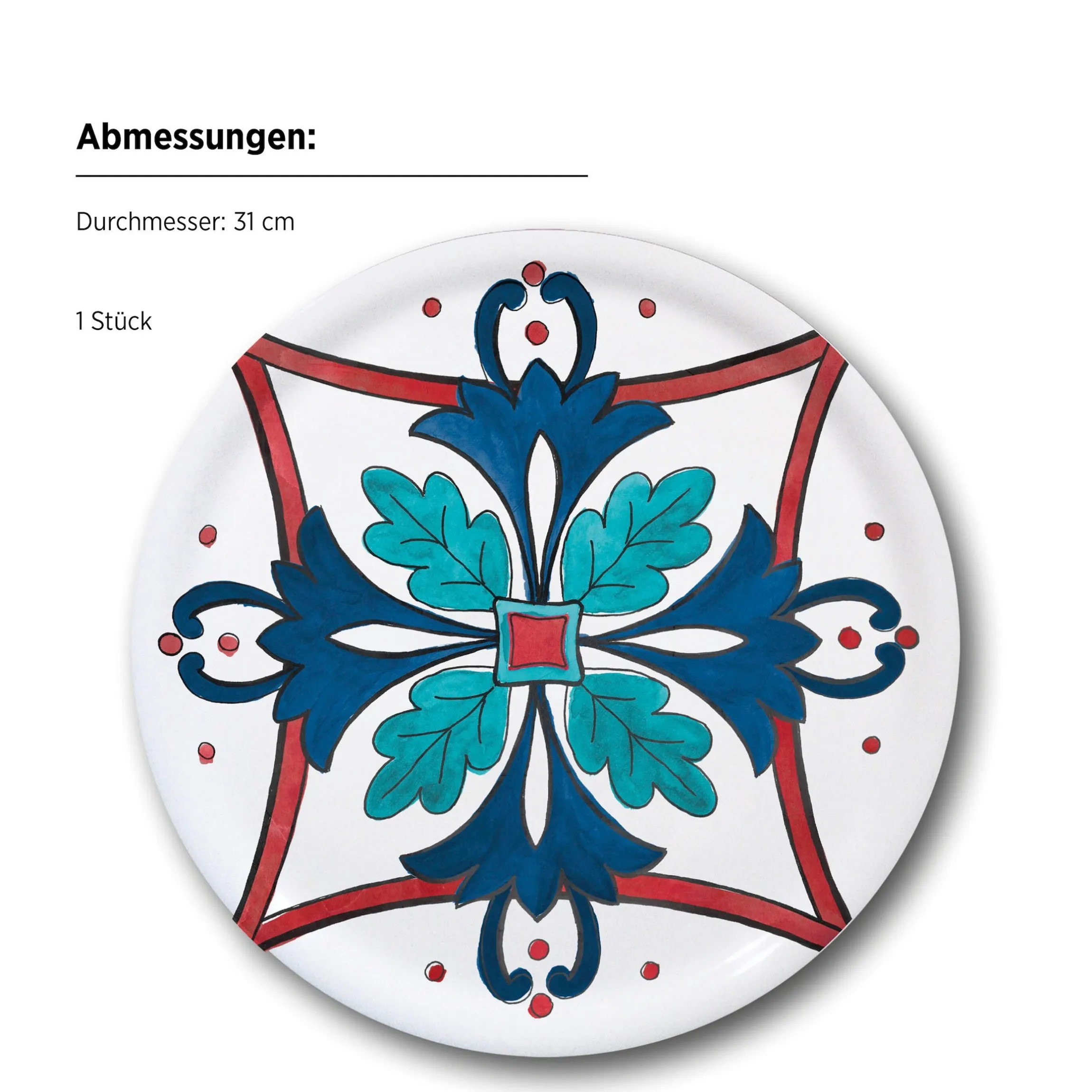 Pizzateller, Porzellan Margot