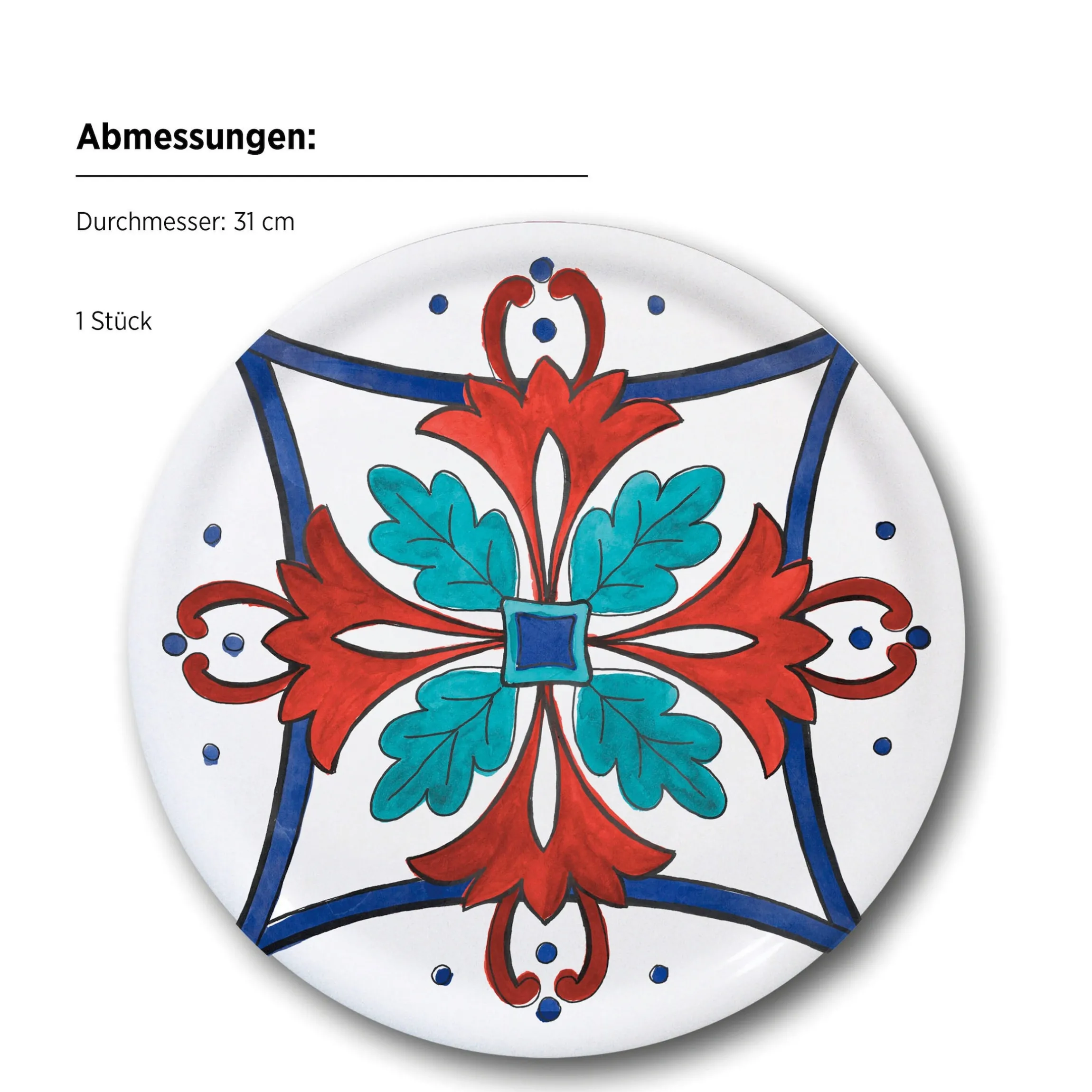 Pizzateller, Porzellan Margot