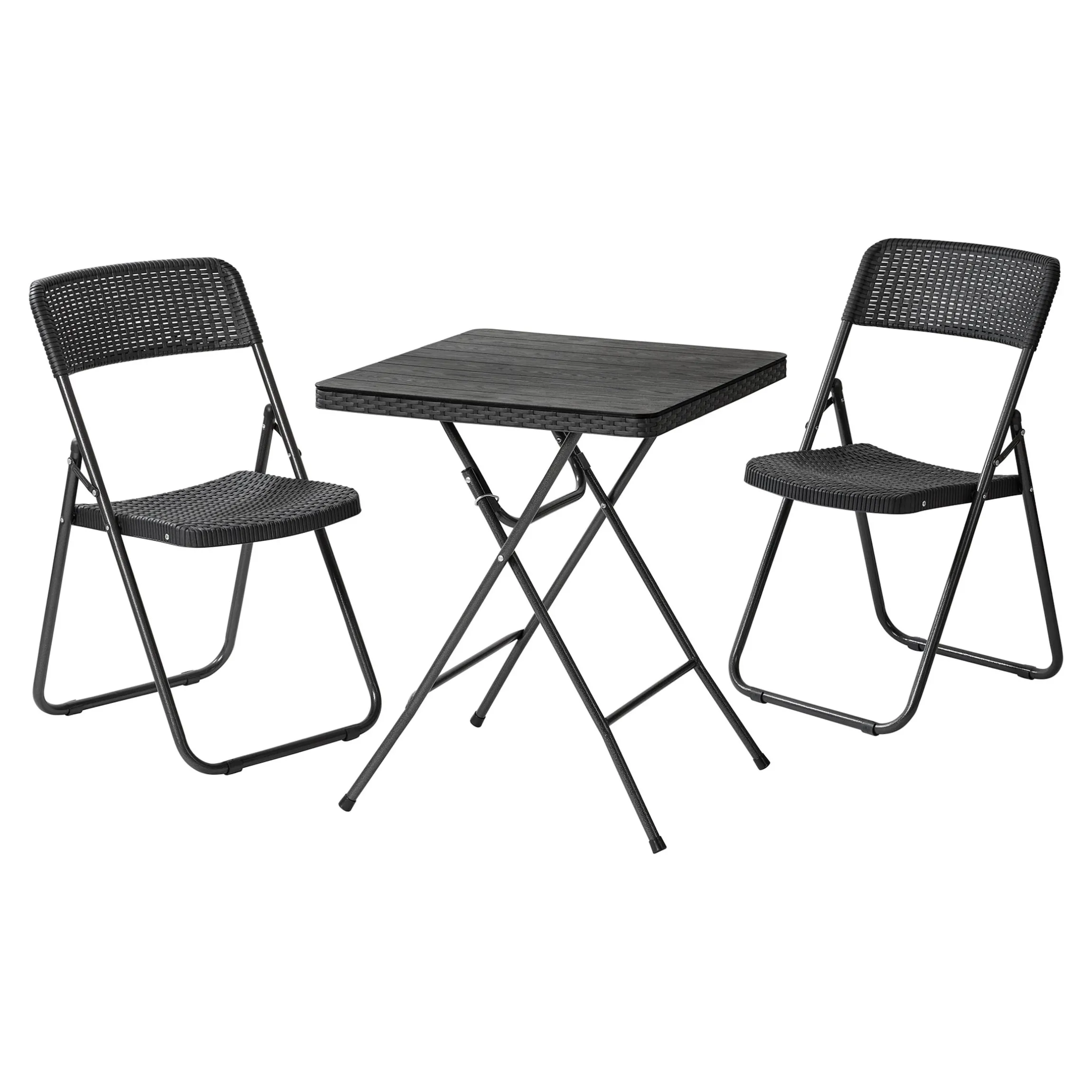 Platzspar-Sitzgruppe "Rattanoptik"
