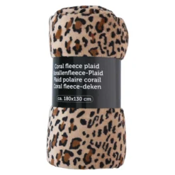 Polarfleece-Decke "Leoprint"
