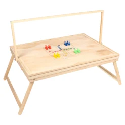 Puzzletisch mit Spielbrett-Deckel + LED-Licht inkl. Spielfiguren-Set 1500 Teile