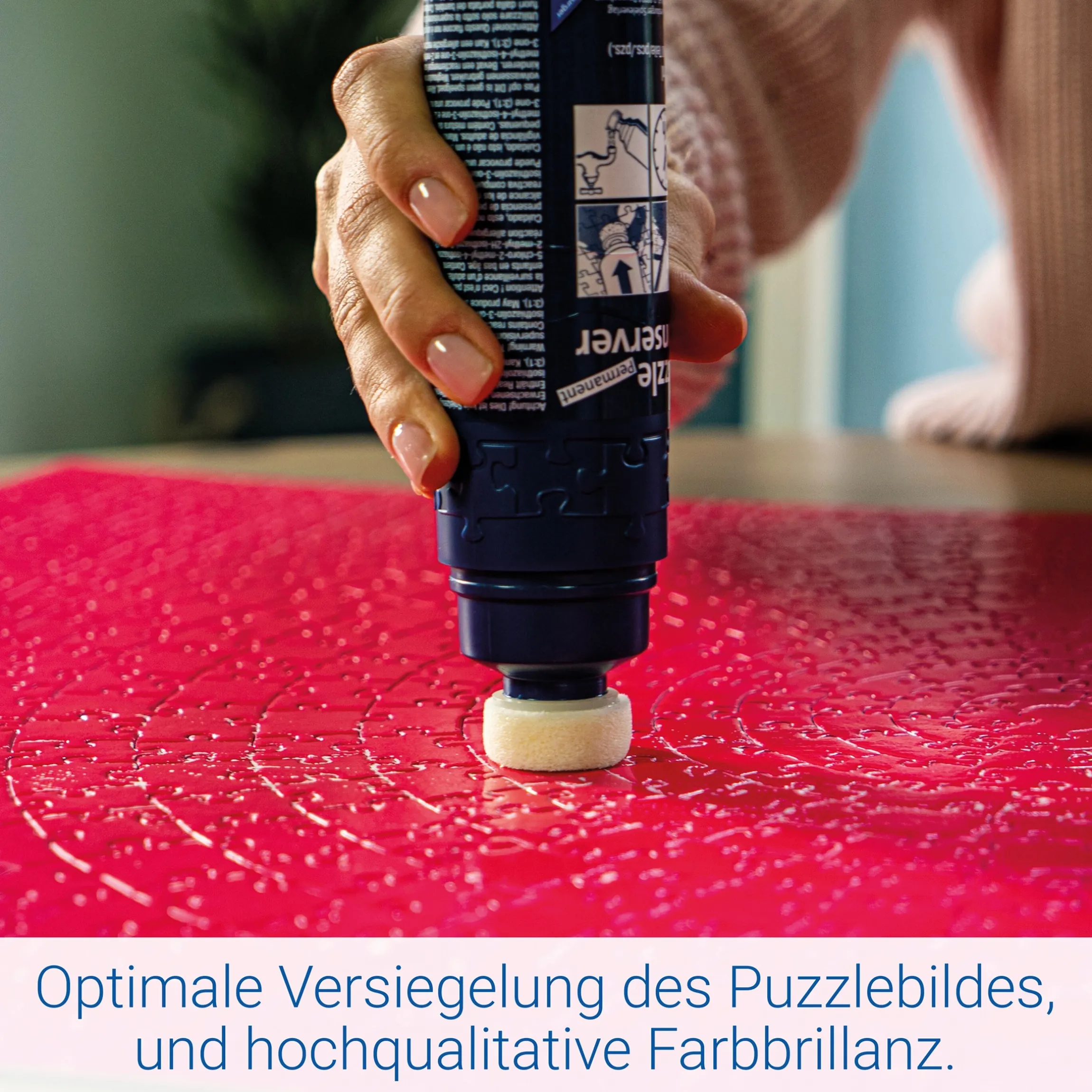 Puzzletisch "Premium" LED-Licht + Puzzle-Kleber Permanent, 200 ml für 1500 Teile