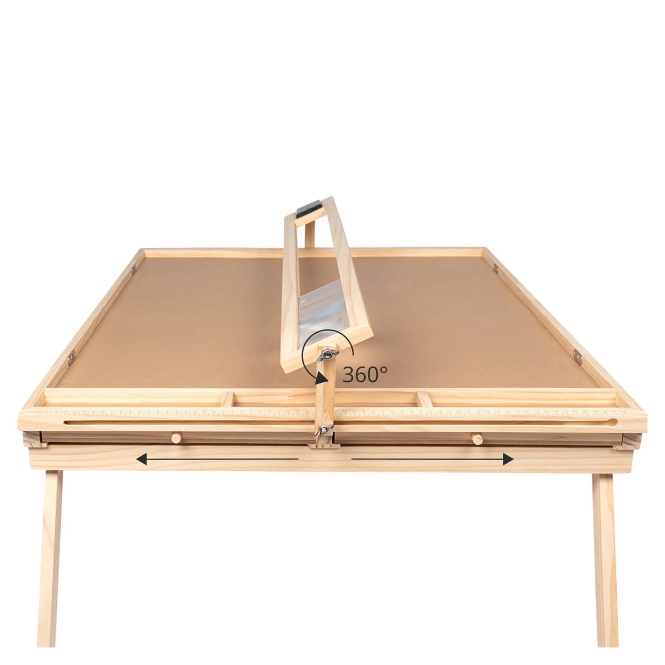 Puzzletisch "Premium" mit LED-Licht, 4 Schubladen, Lupe, mit Beinen, klappbar für 1500 Teile