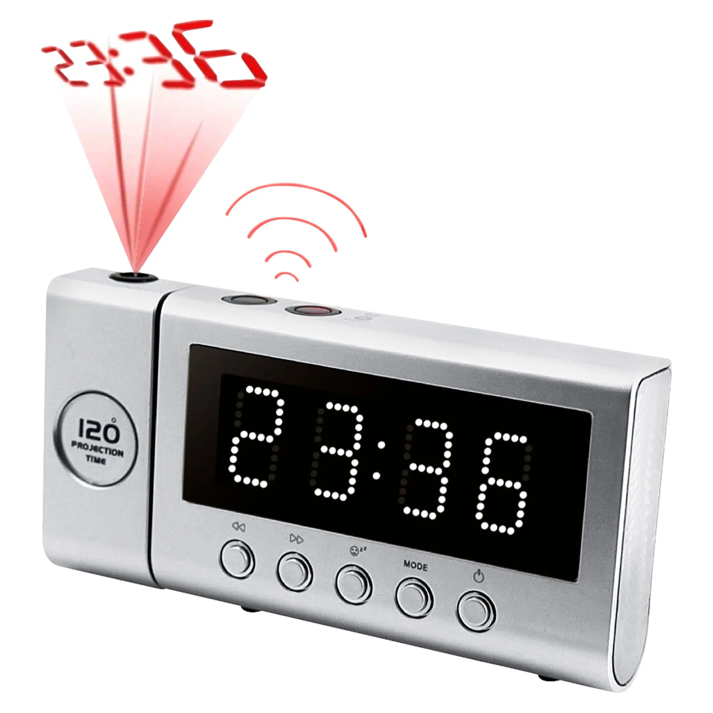 Radiowecker mit Projektion
