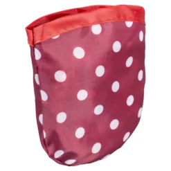 Regenhut mit Tasche "Punkte" bordeaux